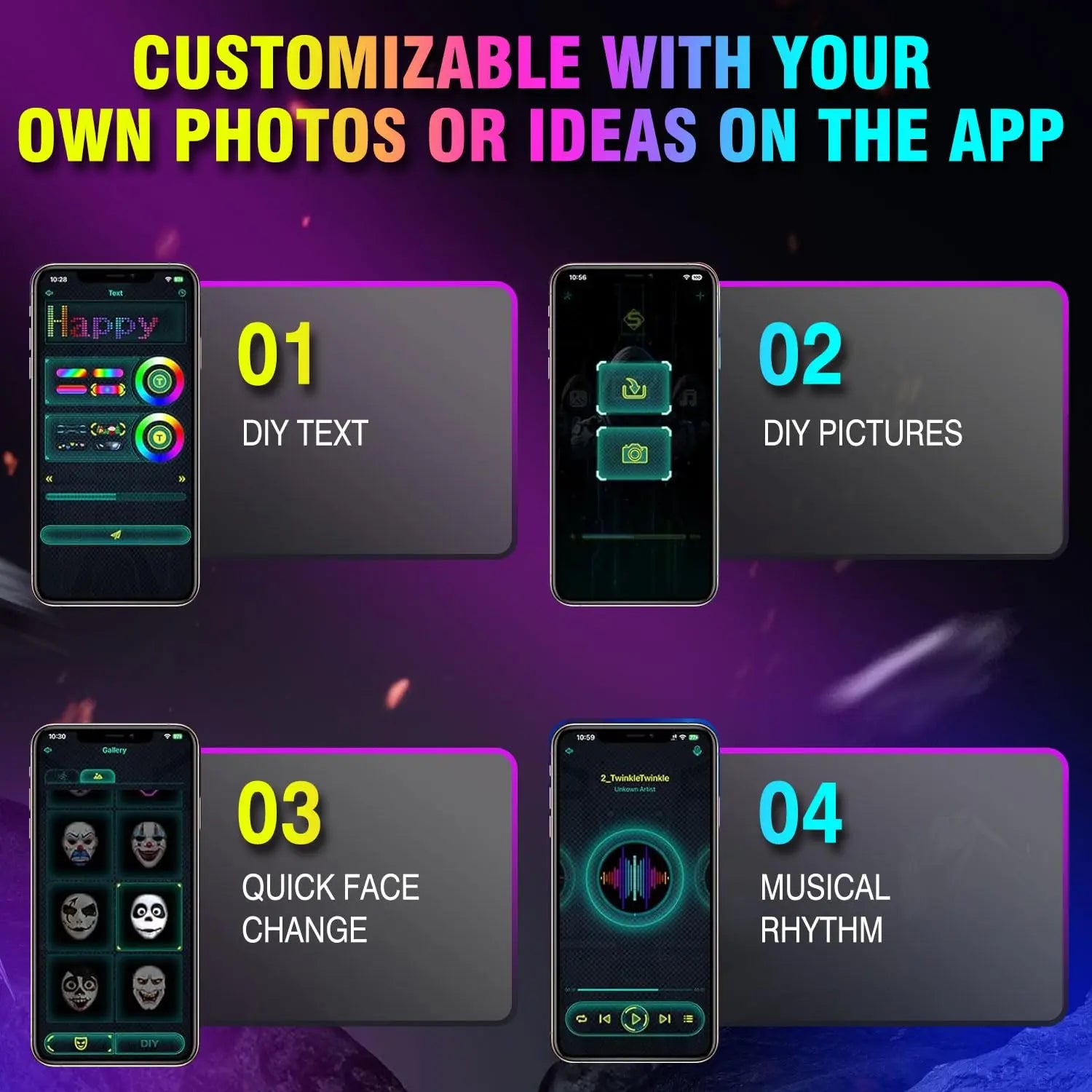 VYBEFACE™ – The LED Mask That Moves With Your Mood