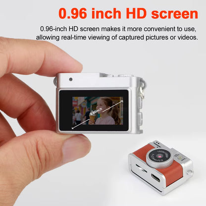 PixelSnap™ Retro Pocket Digital Camera  1080P Mini Video Camera with IPS Display & LED Flash