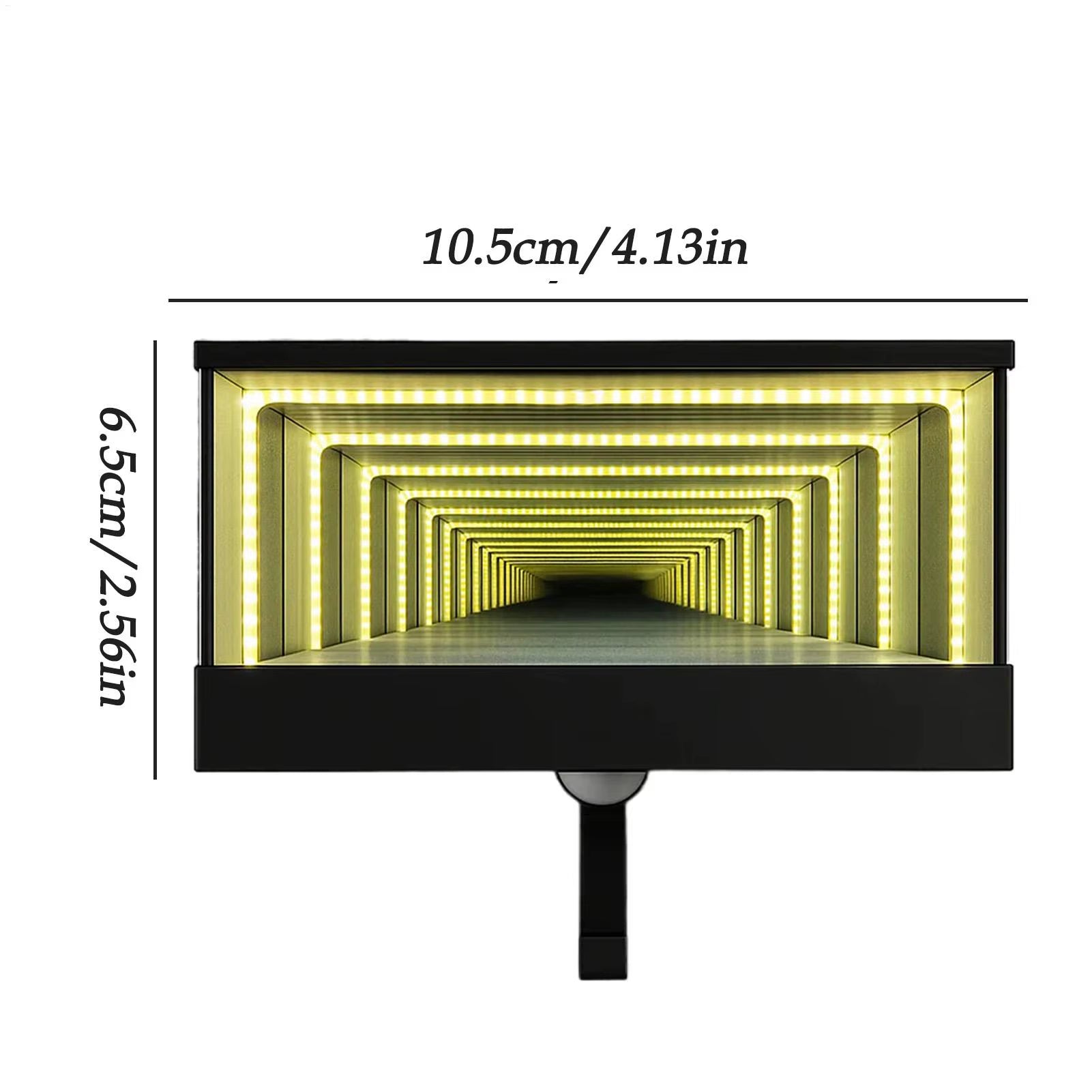 GarageGlow™ LED Infinity Mirror Car Key Holder – Wall Mounted Garage & Entryway Key Hanger with Soft White Light