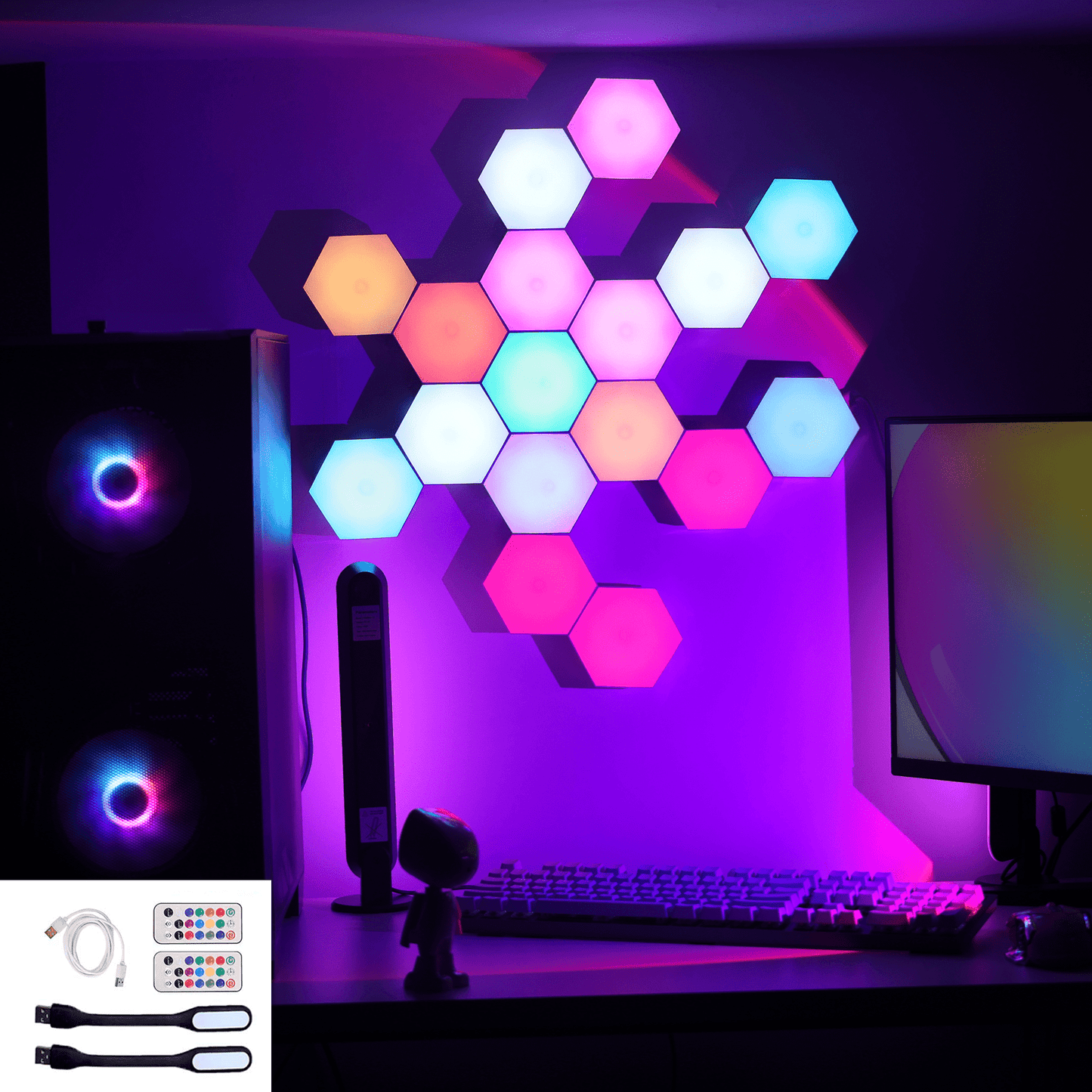 AuraHex™ - RGB Hex Lighting That Dazzles and Inspires