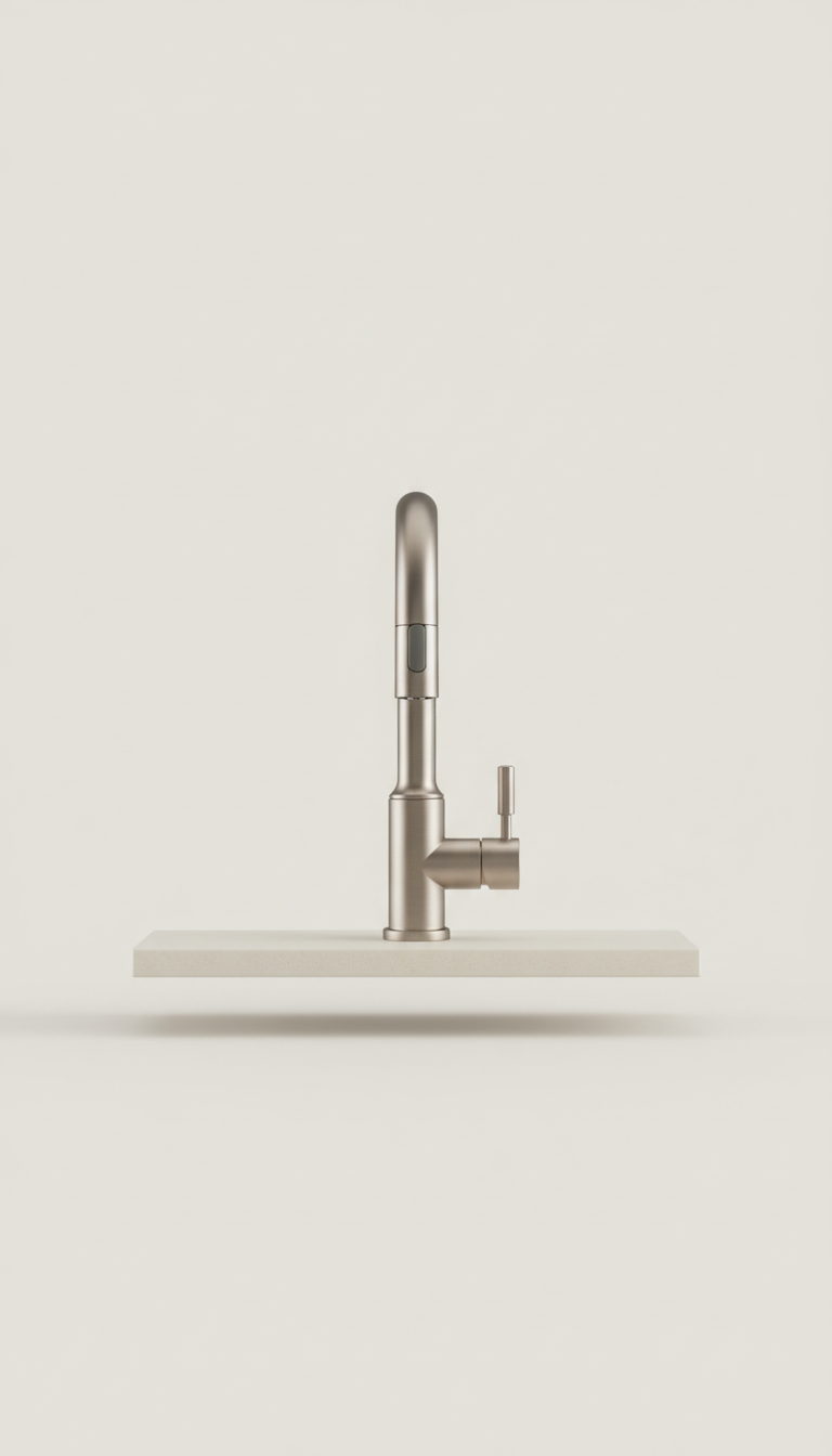 Touchless Kitchen Faucet in Champagne Gold - The Aurai