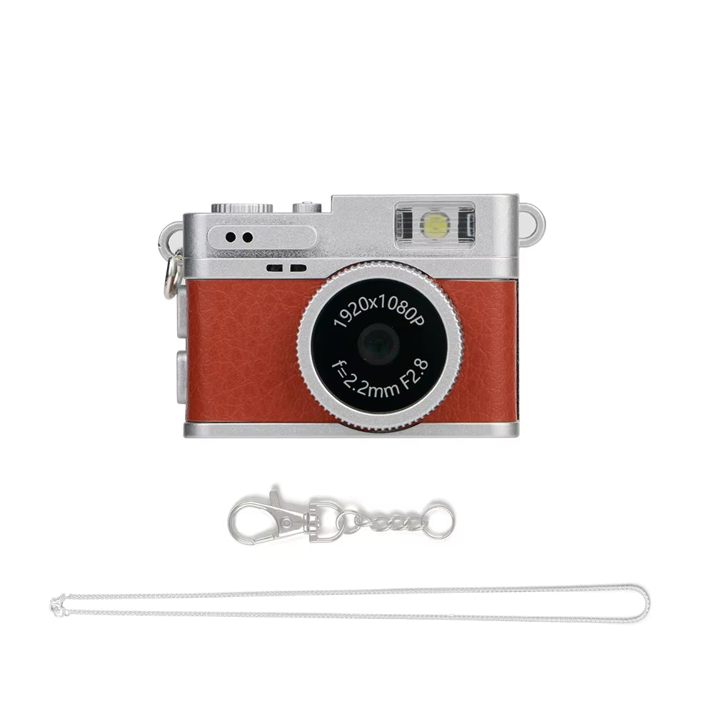 PixelSnap™ Retro Pocket Digital Camera  1080P Mini Video Camera with IPS Display & LED Flash