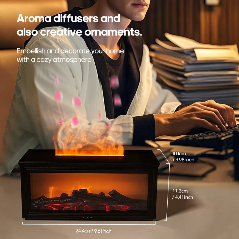 EmberMist™ – The Fireplace Flame Humidifier for Cosy Home Ambience
