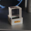 Geekmagic GIFTV Crystal Cube Photo Display Holographic Desktop Smart Weather Station Digital Clock with GIF Animations Album
