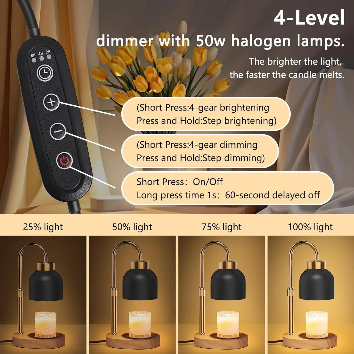 AuraGlow™ – The Flameless Candle Warmer Lamp for Luxury Home Fragrance