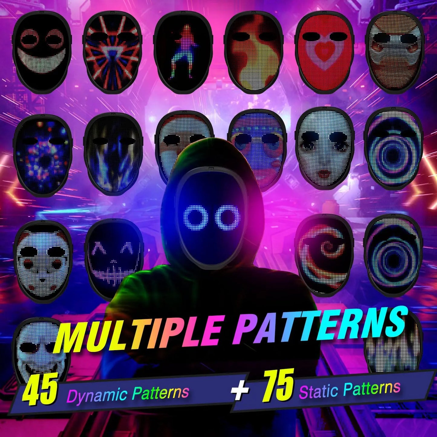 VYBEFACE™ – The LED Mask That Moves With Your Mood