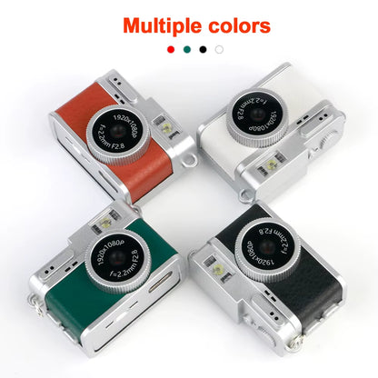PixelSnap™ Retro Pocket Digital Camera  1080P Mini Video Camera with IPS Display & LED Flash