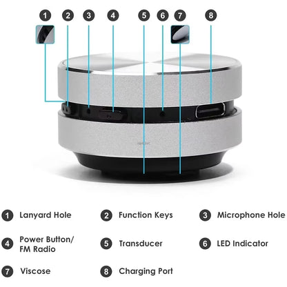 VibeWave™ Bone Conduction Bluetooth Speaker – TWS Wireless Stereo Sound™ Bone Conduction Hummingbird Bluetooth Speaker